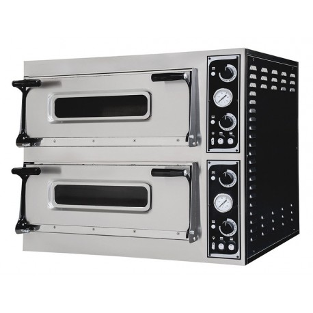 Cuptor pizza electric 4+4 pizza trays 44 glass