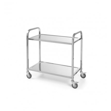 Carucior servire inox 2 rafturi montat 810187