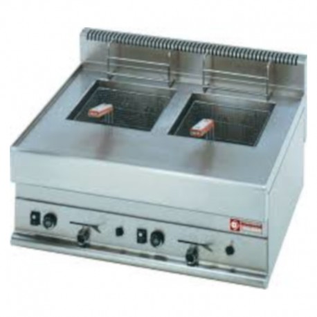 Friteuza pe gaz de banc 2x8 litri G65/F16-7T