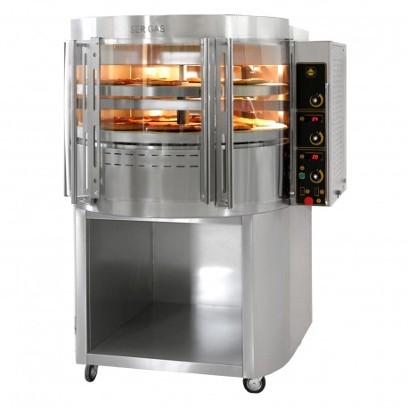 Cuptor pizza rotativ pe gaz RP2