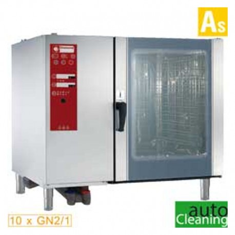 Cuptor convectie pe gaz 10 tavi GN2/1 cu boiler aburi SBGS/12-CL