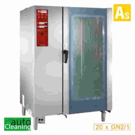 Cuptor convectie pe gaz 20 tavi GN 2/1 cu boiler aburi SBGS/22-CL