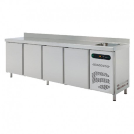 Masa congelare cu 4 usi cu chiuveta etn-6-250-40s