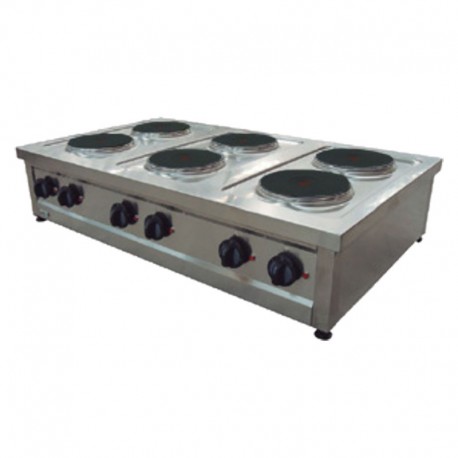 Masina de gatit electrica 6 arzatoare de banc ere-1200t
