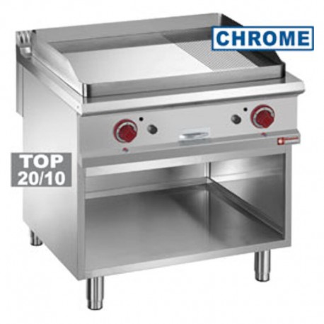 Grill neted si striat cromat pe gaz G9/PMCA8