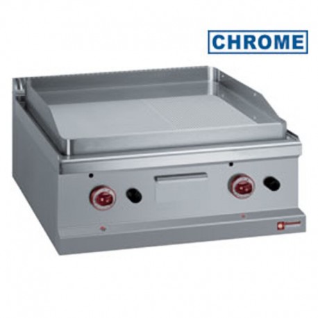 Grill pe gaz neted + striat cromat G7/PMCD7T