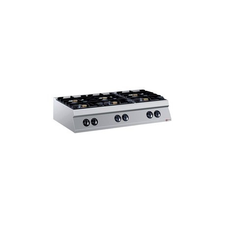 Masina de gatit cu 6 arzatoare de banc g22/6b12t-n