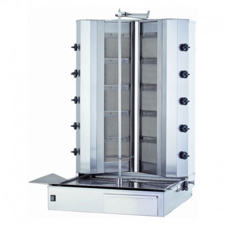 Aparat kebab 10 arzatoare cu motor jos KLG 225-V