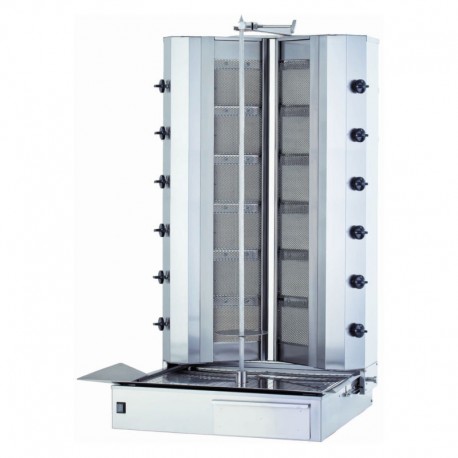 Aparat kebab 12 arzatoare cu motor jos KLG 226-V