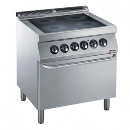 Plita electrica cu vitro ceramica si cuptor e17/4vcf8-n