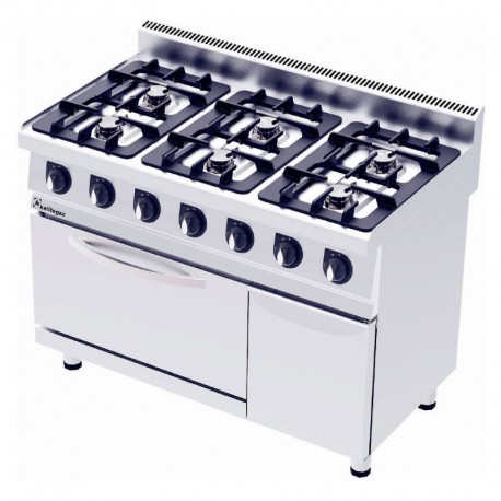 Masina de gatit pe gaz cu 6 ochiuri si cuptor pe gaz CO1270G