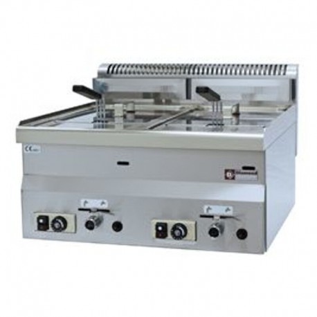 Friteuza de banc pe gaz 2x8 litri G60/F16-6T