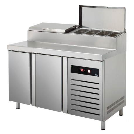Masa frigorifica refrigerare pentru pizza si salata cu 2 usi Green Line GTPZ-135