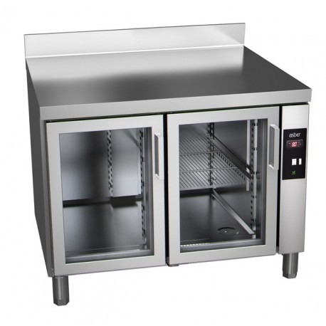 Masa frigorifica refrigerare remote cu 2 usi de sticla Green Line GTP-6-117-20 GLASS