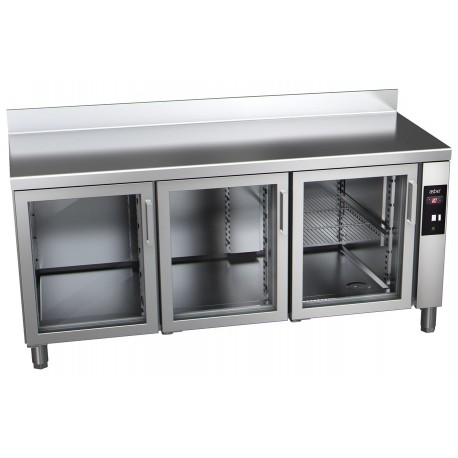 Masa frigorifica refrigerare remote cu 3 usi de sticla Green Line GTP-7-147-30 GLASS