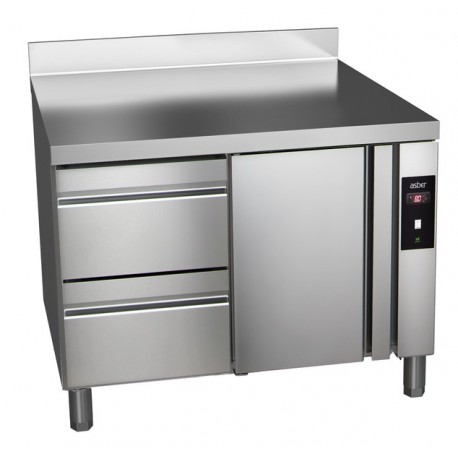 Masa frigorifica refrigerare remote cu 1 usa si 2 sertare Green Line GTP-6-117-12