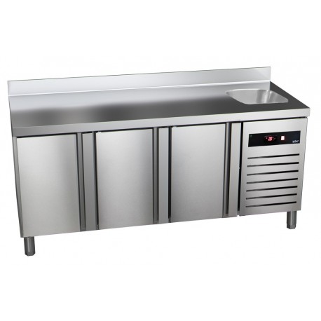 Masa frigorifica refrigerare 3 usi cu chiuveta Green Line GTP-7-180-30 S