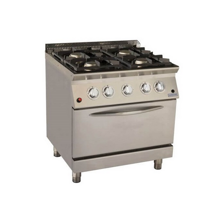 Masina de gatit cu 4 focuri si cuptor pe gaz PSPP-L 80/70