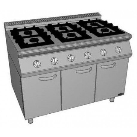 Masina de gatit cu 6 focuri PSZ-L 120/70