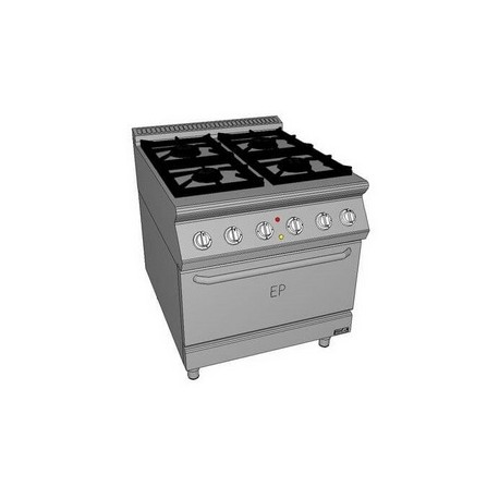 Masina de gatit cu 4 focuri si cuptor electric PSEP-L 80/90