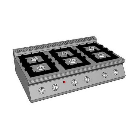 Masina de gatit cu 6 focuri PS-O 120/70