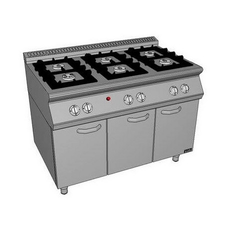 Masina de gatit cu 6 focuri PSZ-O 120/70