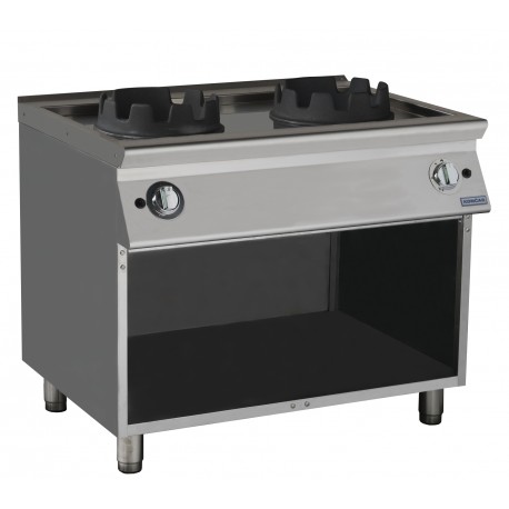 Masina de gatit WOK cu 2 arzatoare PWO 100/70