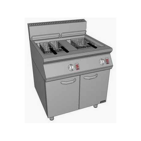 Friteuza pe gaz 2x13litri PFD26E 80/70