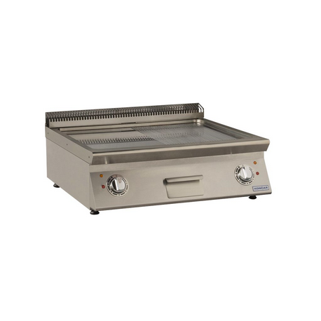 Gratar electric cromat ½ neted si ½ striat ER-1/2R 80/90