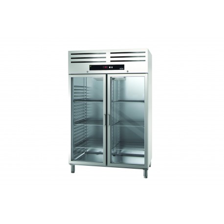 Dulap frigorific duplu CU 2 usi de sticla GCP-1402 GD