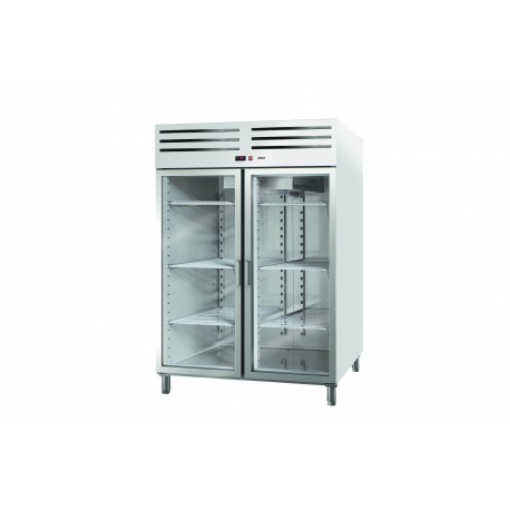Dulap frigorific duplu cu 2 usi de sticla  ECP-1402 HC GD