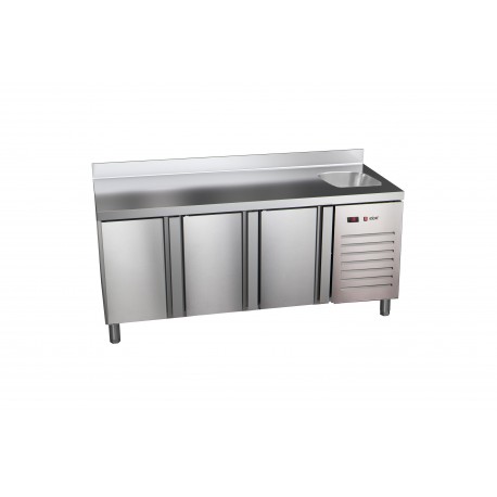 Masa frigorific refrigerare 700 MM cu 3 usi si spalator ETP-7-180-30 HC S