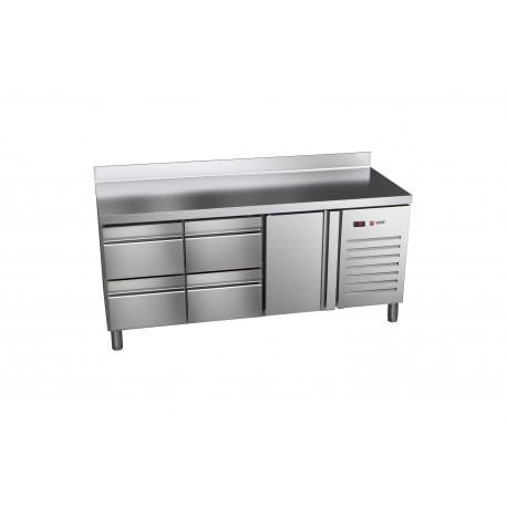 Masa frigorific refrigerare 700 MM cu o usa si 4 sertare ETP-7-180-14 HC