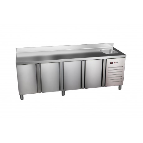 Masa frigorific refrigerare 600 MM cu 4 usi si spalator ETP-6-250-40 HC S