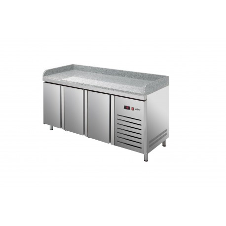 Masa frigorifica de pizza cu plat de granit 700MM GN 1/1 cu 3 usi ETP-7-180-30 HC GR