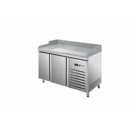 Masa frigorifica de pizza cu plat de granit 800 MM (400X600) cu 2 usi ETP-8-150-20 HC GR