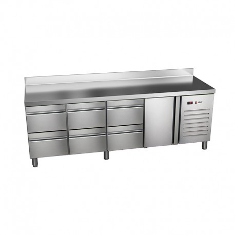 Masa frigorific refrigerare 700 MM cu o usa si 6 sertare ETP-7-225-16 HC