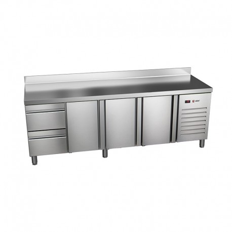 Masa frigorific refrigerare 600 MM cu 3 usi si 2 sertare ETP-6-250-32 HC